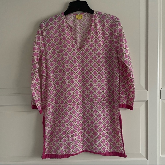 Roberta Roller Rabbit pink print tunic dress 20191 - Picture 2 of 8